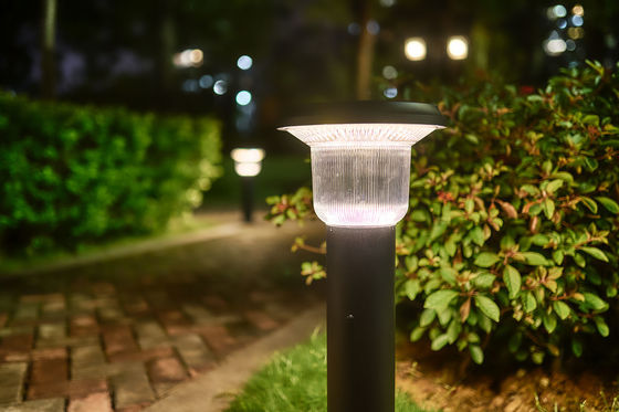 5H Charging Solar LED Landscape Lights , 5000K 7000mAH Round Outdoor Solar Lights